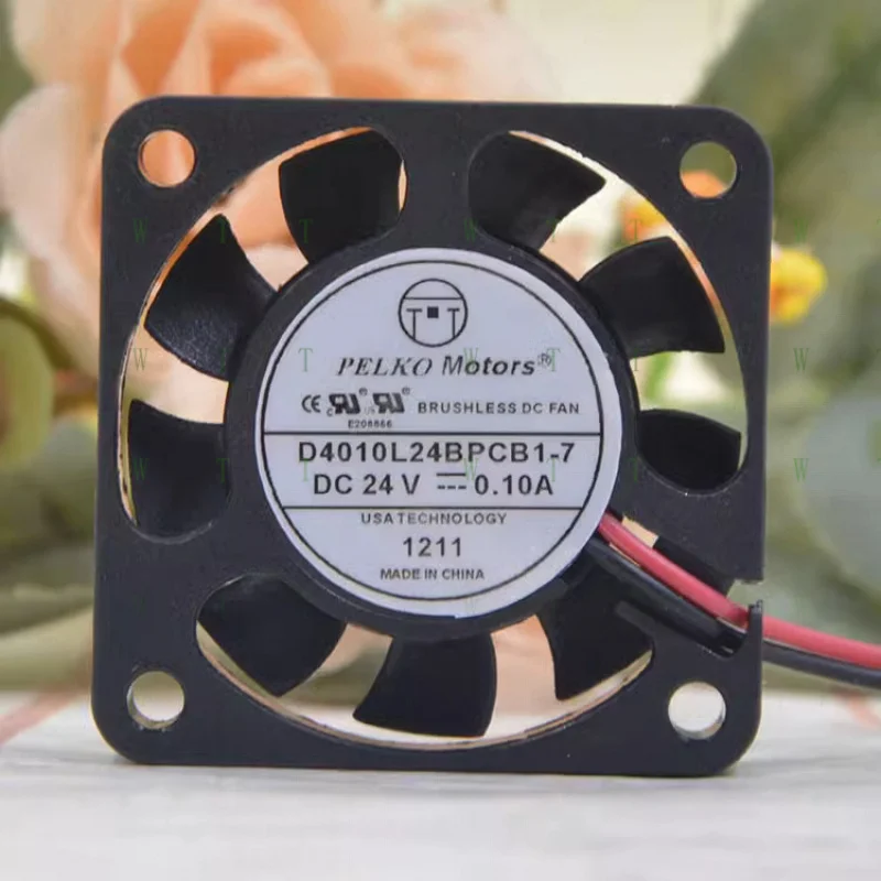 

H 1 шт. вентилятор для двигателей PELKO C4010L24BPCB1-7 DC24V 0,10A 4010 4 см 2-проводной охлаждающий вентилятор