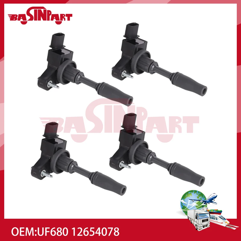 Ignition Coil For Chevy Camaro Colorado Malibu Impala GMC Acadia Cadillac ATS CTS Buick Envision 2.0L 2.5L L4 UF680 12654078