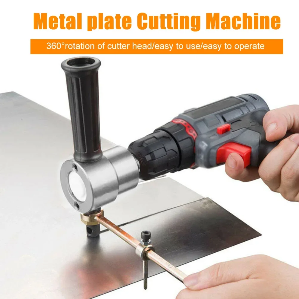 Double-Headed Sheet Metal Cutting Machine Saw Cutter Tool Electric Cutter Nibbler Punching Shears for Iron Sheet with Wrench