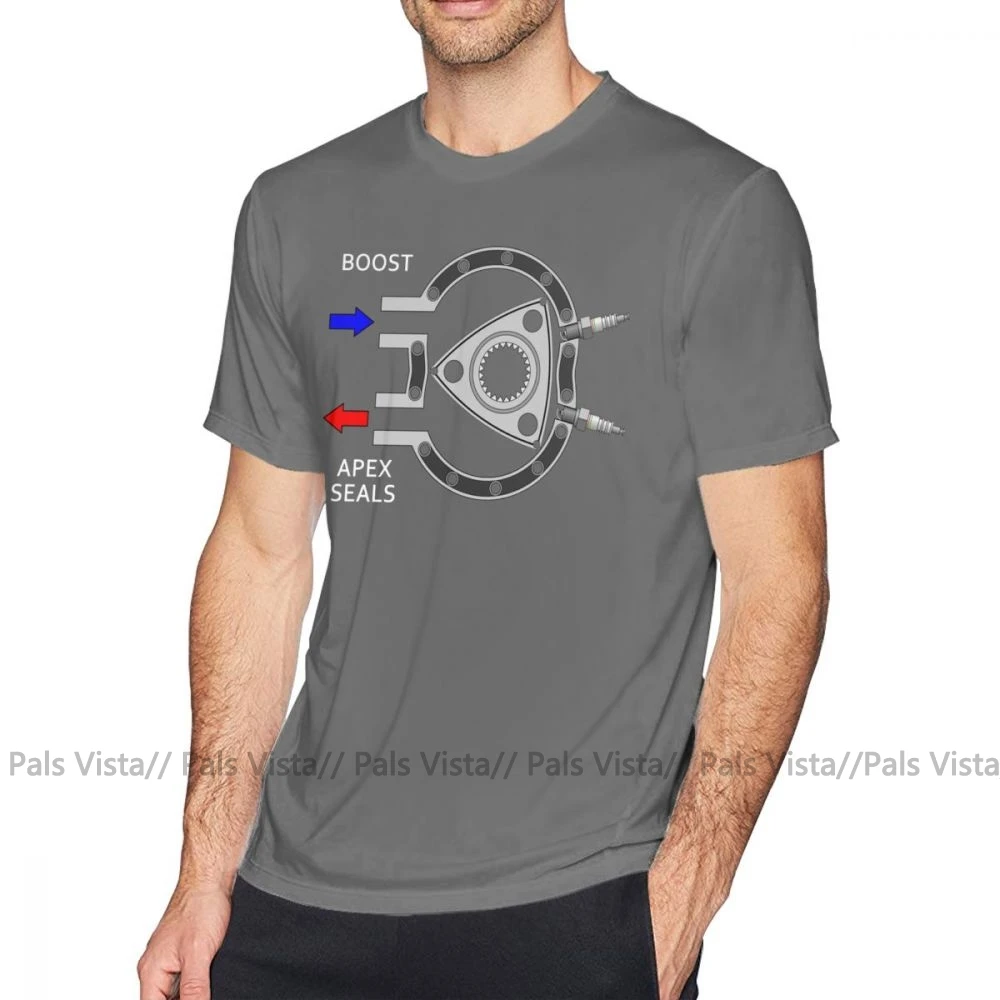 Wankel Engine T Shirt Rotary Engine Diagram Boost In Apex Seals Out T-Shirt 100 Cotton Fun Tee Shirt XXX Short Sleeves Tshirt image 3