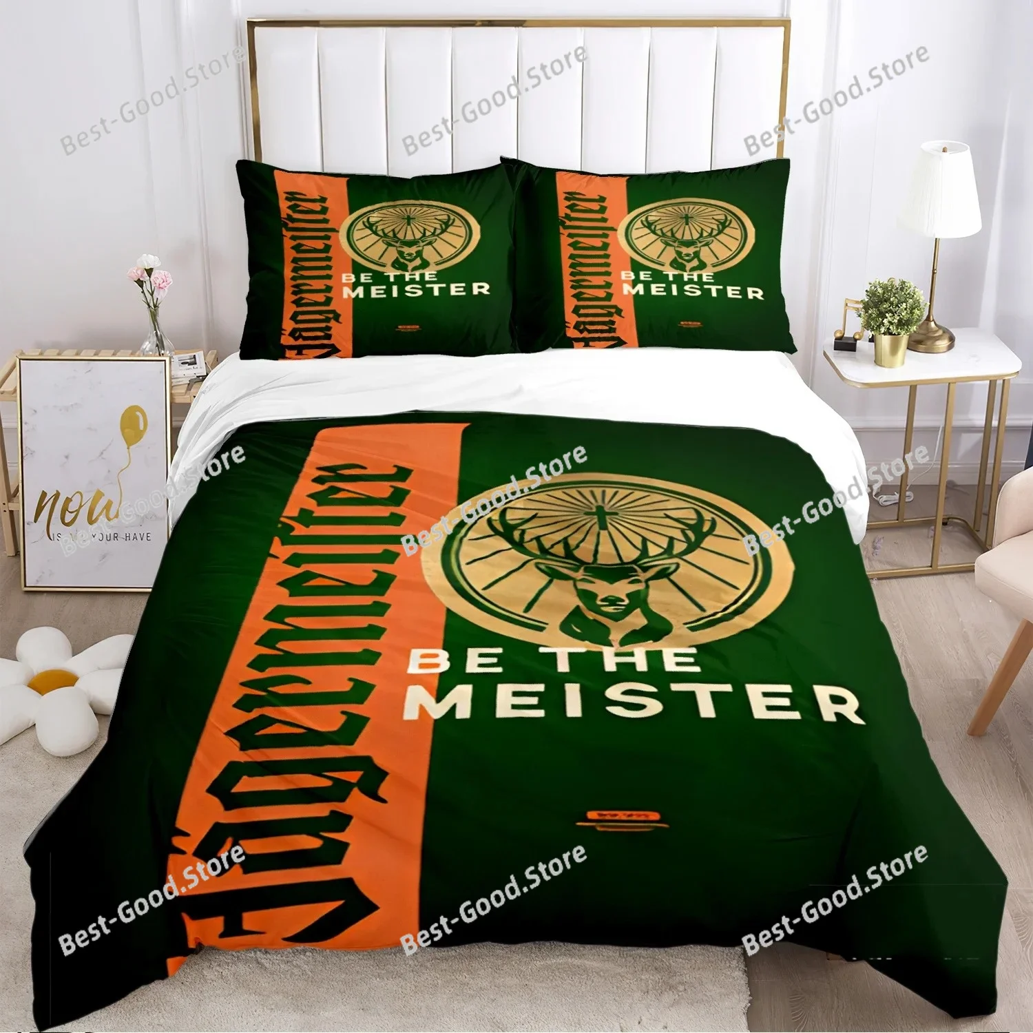 Deer Head Element Casal All Season Duvet Cover Comforter Bedding Sets Soft Quilt Cover and Pillowcases SingleDoubleQueenKing