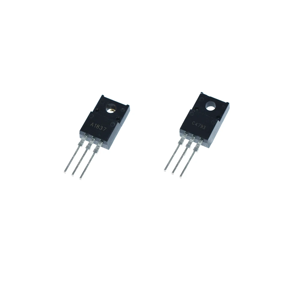 10PCS 5 Pairs A1837 C4793 2SA1837 2SC4793 TO-220F New and Original IC Chipset MOSFET MOSFT TO220F