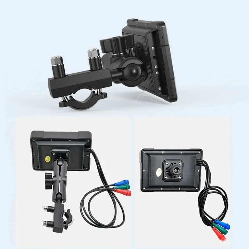 Waterproof Motorcycle Video Recorder 5inch with Power Cable Front & Rear Camera N58E