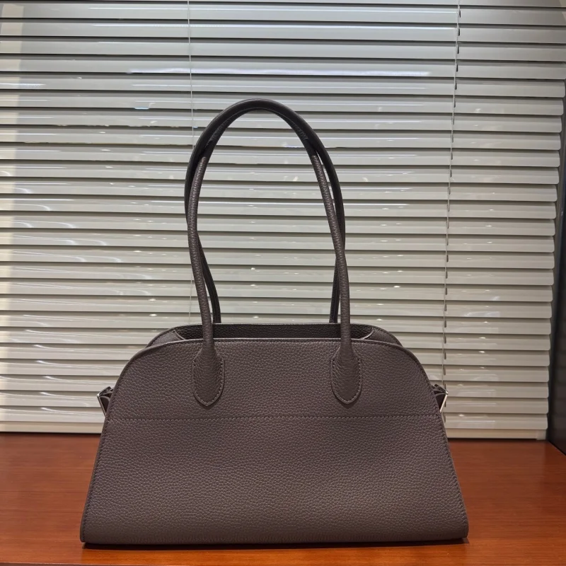 Ladies' top quality horizontal lychee patterned cowhide soft and tough casual handbag shoulder bag