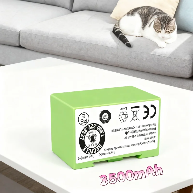 4000mAh 14.4V High Capacity Li-ion Battery for iRobot Roomba i7+  i4+ i4 i3+ i3 e5 e6,  Battery Pack for Robot Vacuum Cleaner
