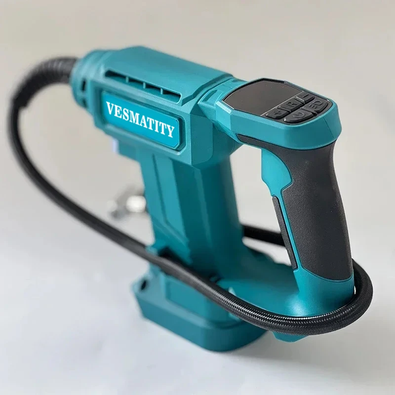 Wireless Portable Air Compressor Tire Inflator With Digital Display Fast Car Tire Inflating Hand Tool For Makita Battery