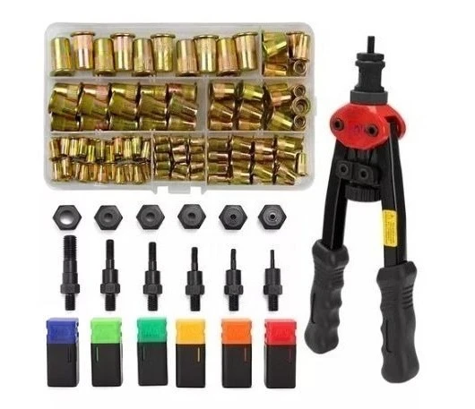 606 Double‑Handle Manual Rivnut Gun, Hand‑Held Pull‑Nut Riveting Equipment, Suitable for M3‑M8 Rivet Nuts