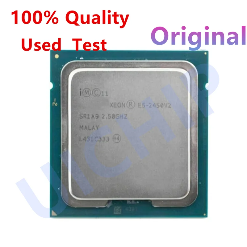 100% Original xeon E5 2450V2 2450 V2 2.5GHz 8-Core LGA 1356 cpu processor