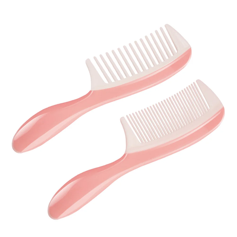 

2Pcs Wide Dense Teeth Comb Smooth Hairdressing Anti Styling Tool for All Hair Types Salon Use Wide Dense Teeth Comb