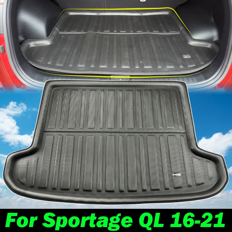 

Black For KIA Sportage QL MK4 2016 - 2021 Rear Boot Tray Liner Cargo Trunk Floor Mat Anti-slip Carpet 2020 2019 2018 2017