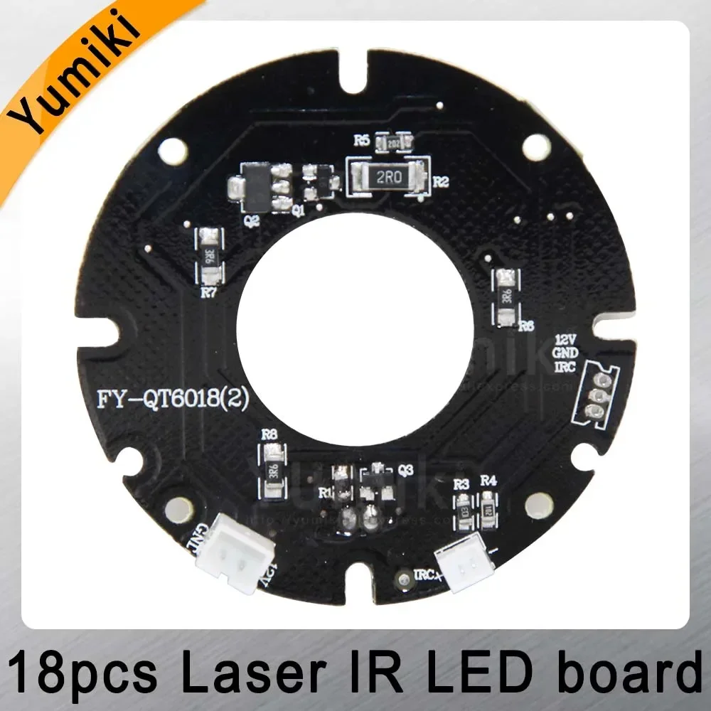 Yumiki Infrared 18*Laser IR LED board for MTV Lens Security Camera night vision (Diameter: 52mm)