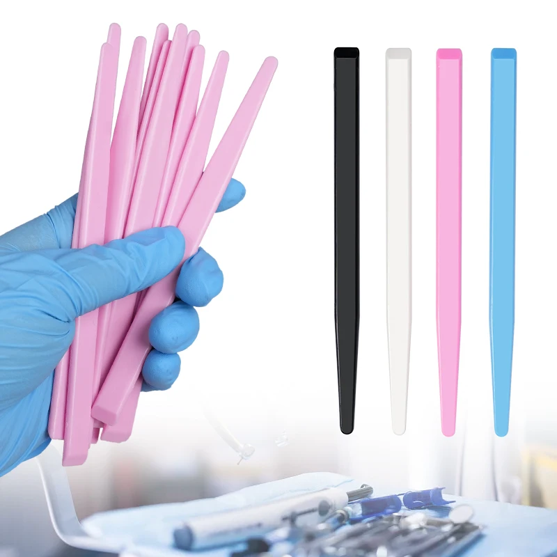 5pcs Disposable Dental Mix Plaster Plastic Cement Powder Mixing Spatula Mixing Knife For Impression Material Dentist Lab Mixer