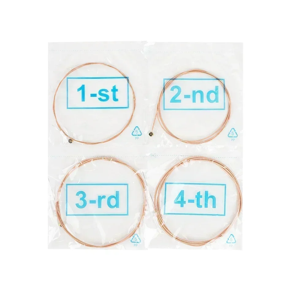 Alice A618 Acoustic Bass Strings Full Set 4 Strings/5 Strings Hexagonal Core Coated Copper Alloy Winding for Acoustic Bass