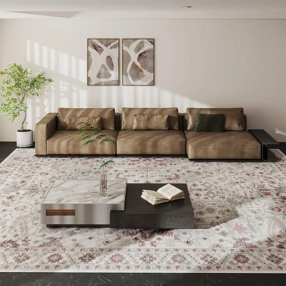 

Удобный для домашних животных коврик 8x10, нескользящий и моющийся, идеально подходит для гостиных