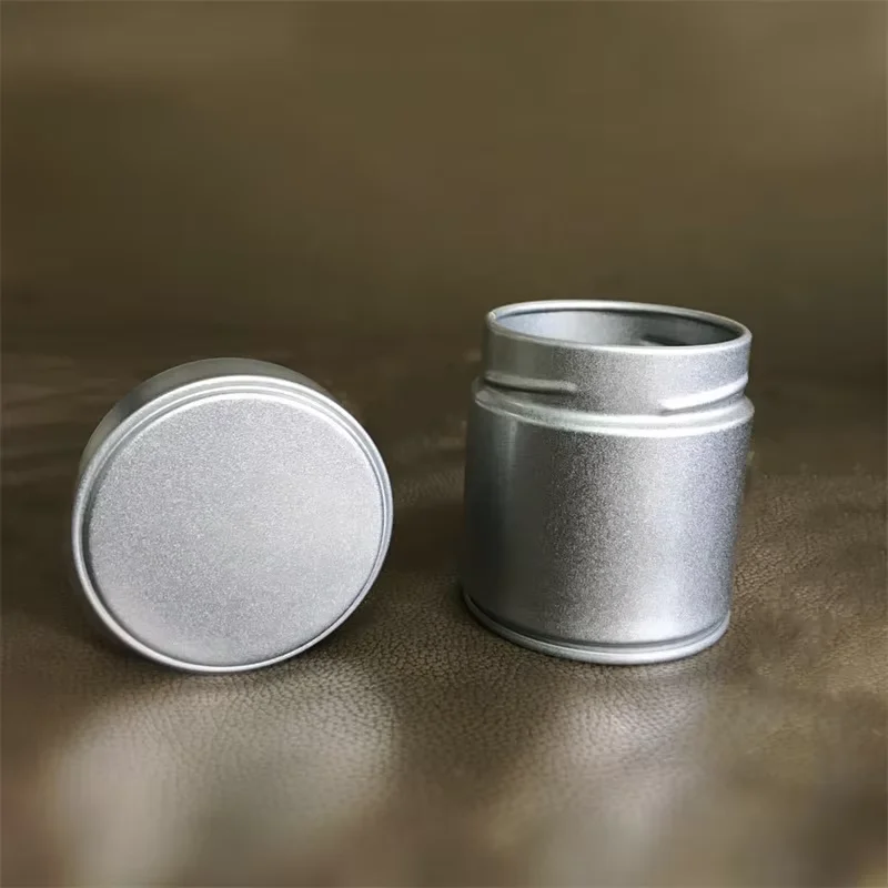 10pcs Mini Round Tin Jar Tea Powder Container Empty Box Portable Packaging Candle Jar