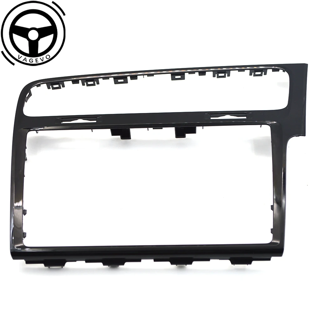 RHD MIB radio decorative frame 8inch 9.2inch painted piano black frame for VW Golf 7 MK7 5G2 819 743, wholesale，Car Accessories