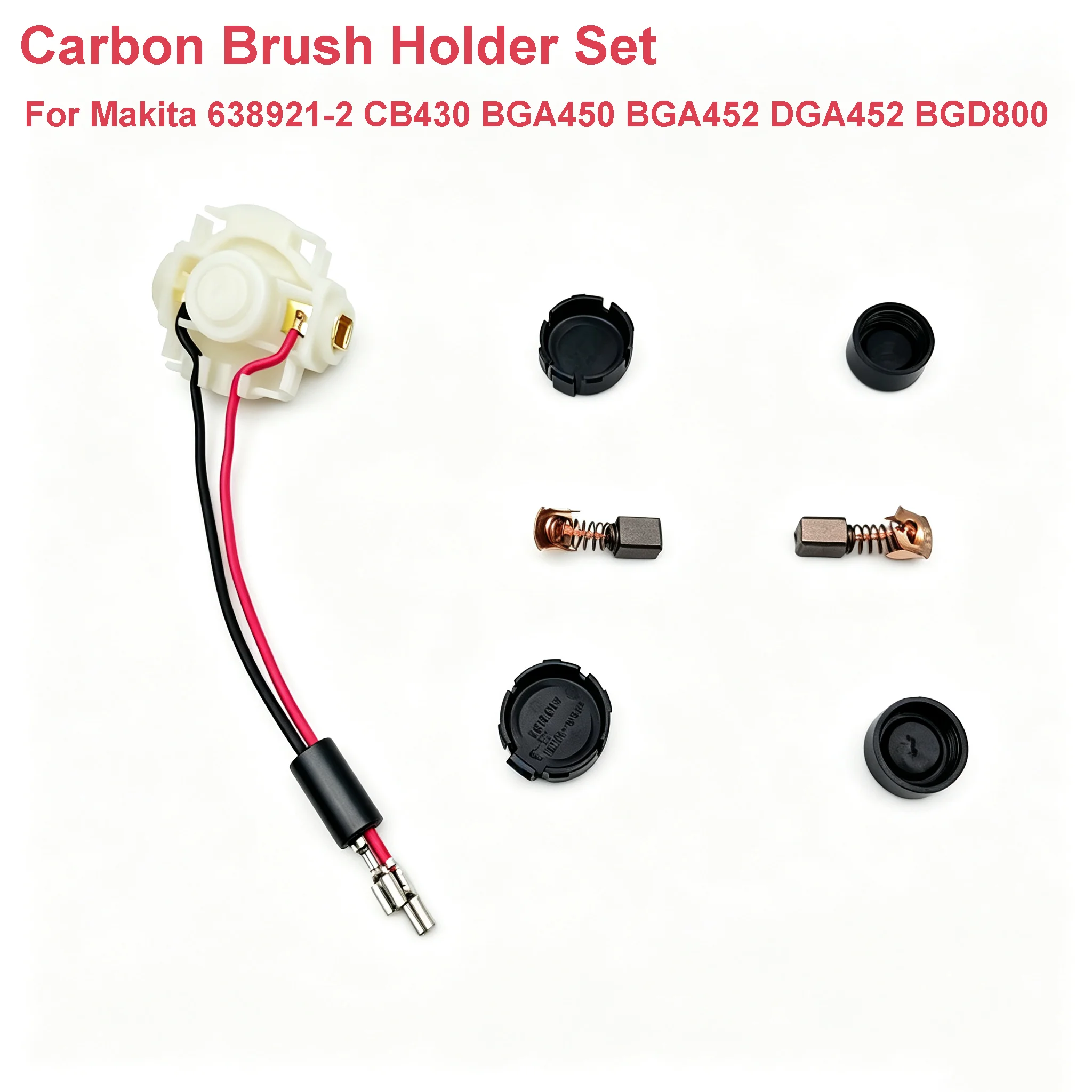 419518-4 643954-4 Carbon Brush Holder Set For Makita 638921-2 CB430 BGA450 BGA452 DGA452 BGD800 BJS160 BJS161 BGA402 DGA452REF