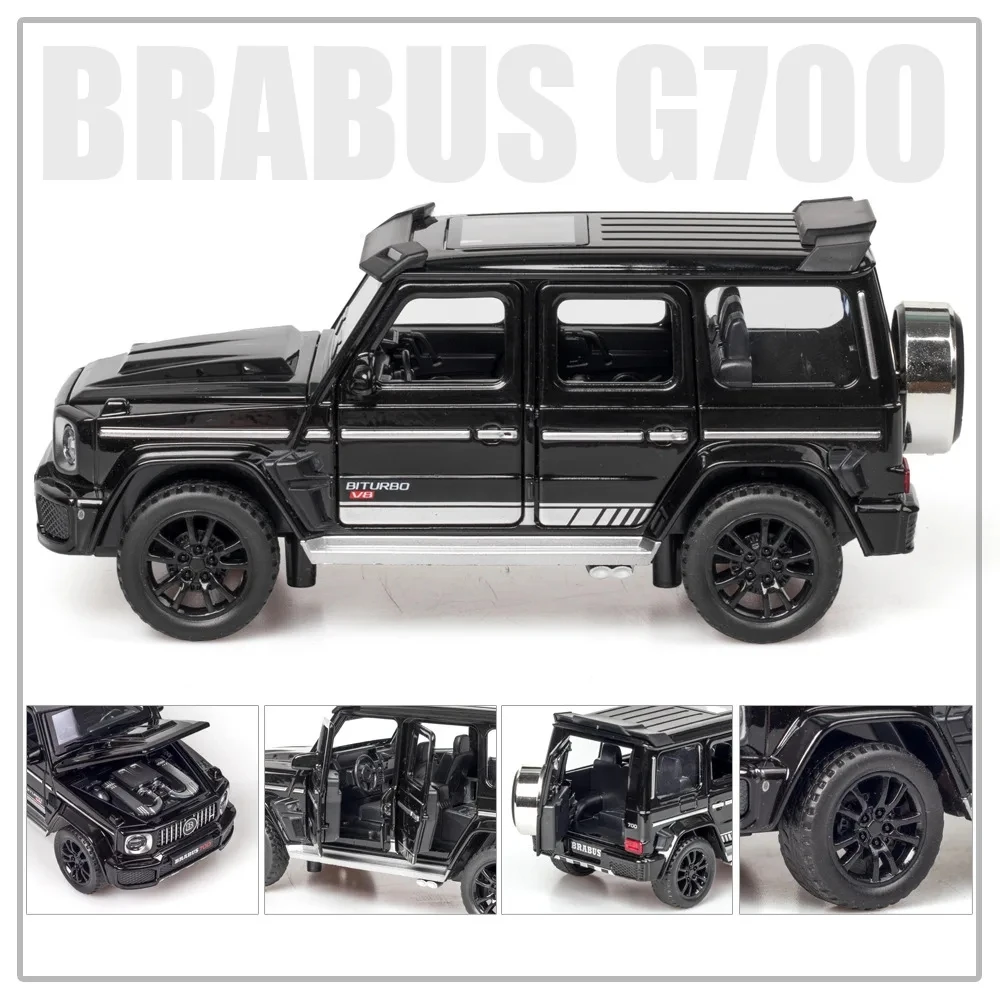 1/32 G700 Alloy Car Model Simulation Toy Diecast Vehicles Off-road SUV With Sound N Light Collectible Kids\' Gift 111