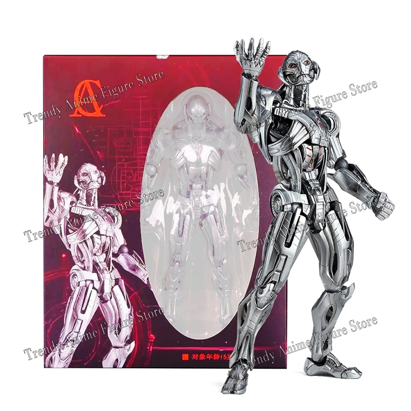 Revoltech المنتقمون Ultron عمل الشكل 17 سنتيمتر التيار المتناوب اللعب مذهلة ياماغوتشي ألترون تمثال المنقولة جمع كو الحلي لعبة مجسمة