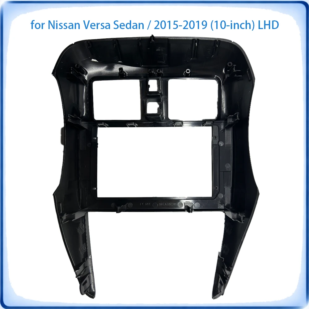 Car Radio Fascia Frame For Nissan Versa Sedan 2015-2019 10 inch LHD With Canbus Decoder & Wiring Harness Car Accessories