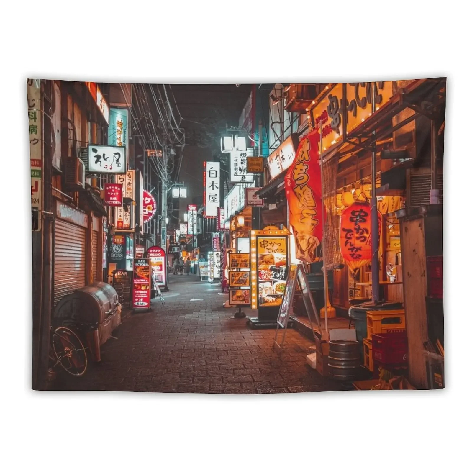 

Warmth of Neon Tokyo Signs Tapestry Wall Hangings Decoration Room Decor Outdoor Decoration Tapestry