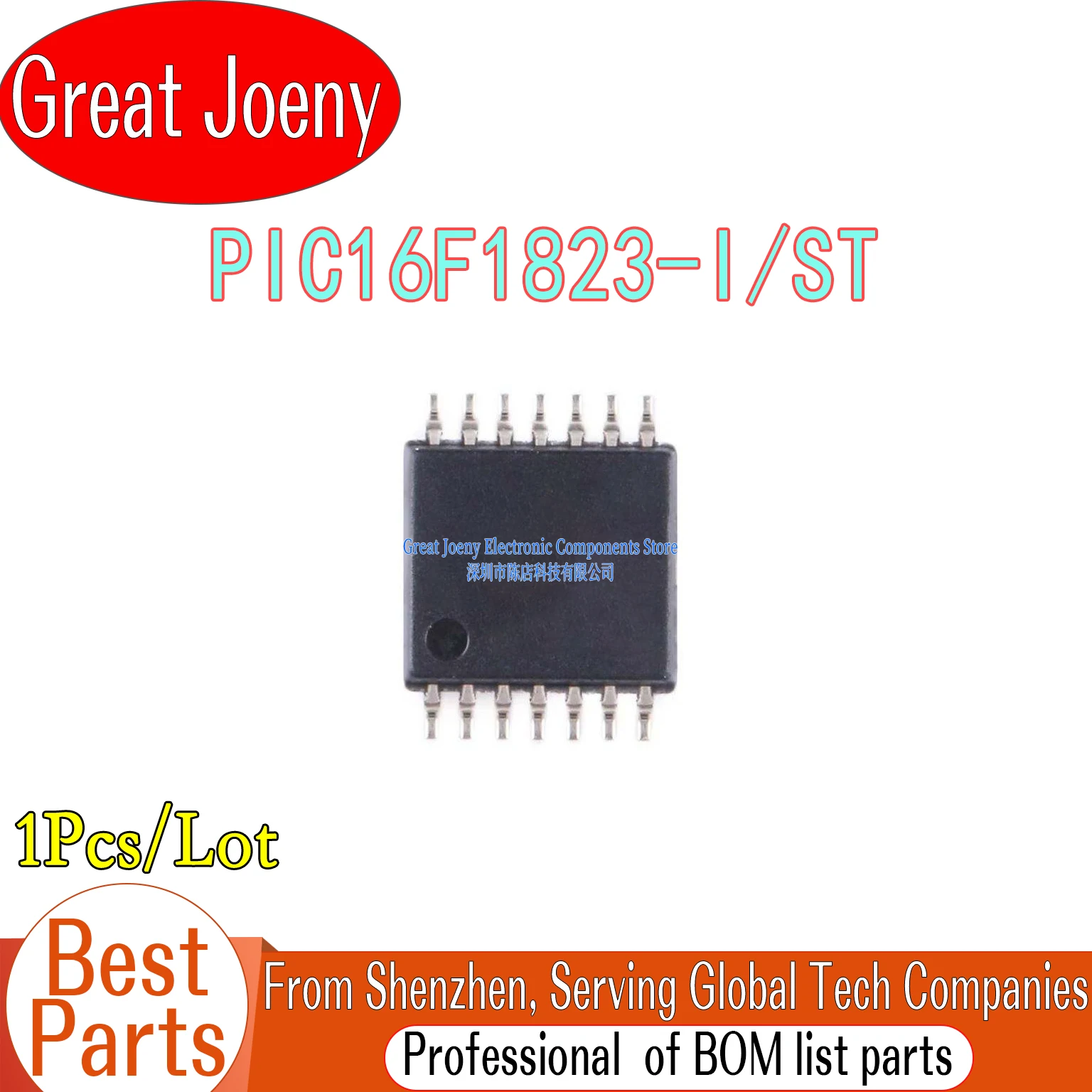

100% New F1823IST PIC16F1823-I/ST PIC16F1823 IC MCU Chipset TSSOP-14