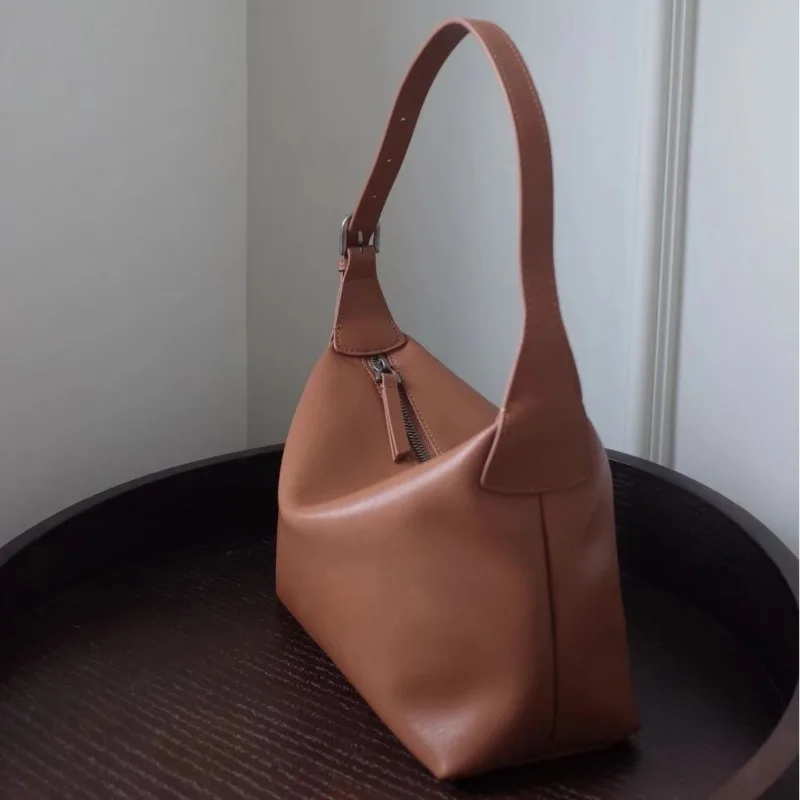 Large Capacity Casual Shoulder Bags Women Tote Commuter All-match Genuine Leather Handbags 2024 New Elagant Luxury Bolsas