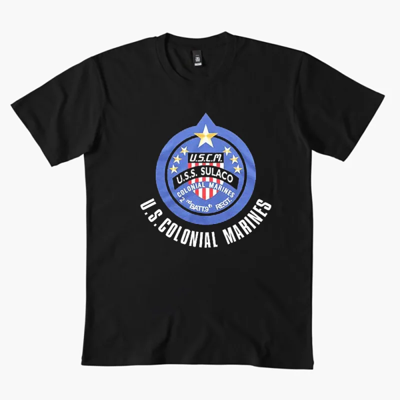 

ALIENS COLONIAL MARINES WEYLAND Yutani - USS SULACO Sic-Fi Gift T shirt LV-426 Monster Hunter Graphic clothes All size Tops