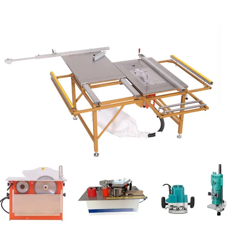 Saw Dust Free Wood Cutting Machine Portable Woodworking Saw Machine For Melamine Boards Portable Bench Saw