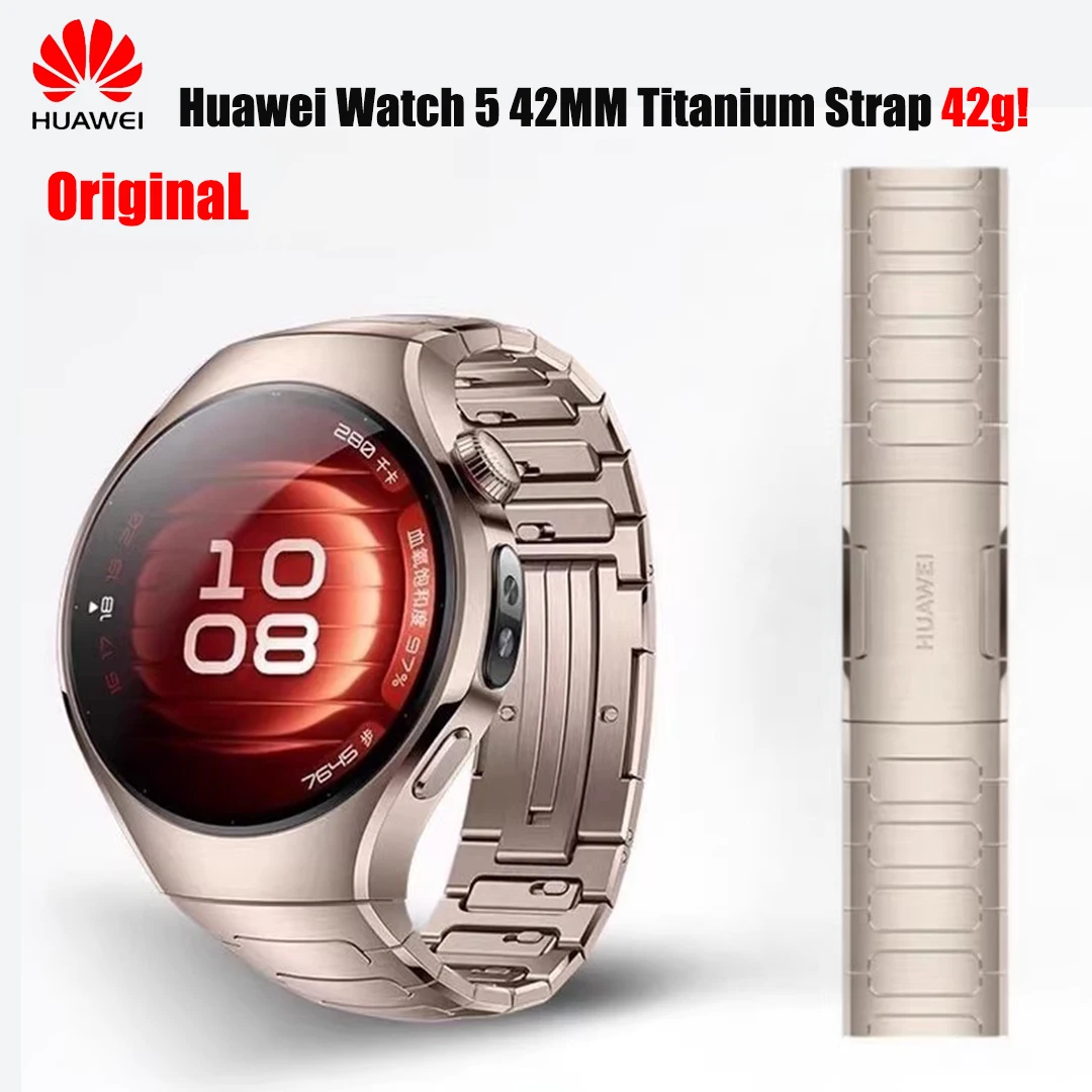 Huawei Original ไทเทเนียมสําหรับ Huawei Watch 5 42 มม.,45g ไทเทเนียมสําหรับ Huawei Watch5 42 มม.Smartwatch อุปกรณ์เสริม