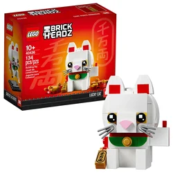 LEGO & BrickHeadz Lucky Cat Children Building Blocks Toys Gift 40436 (134 Pieces) for Children's Kids Birthday Christmas Gift