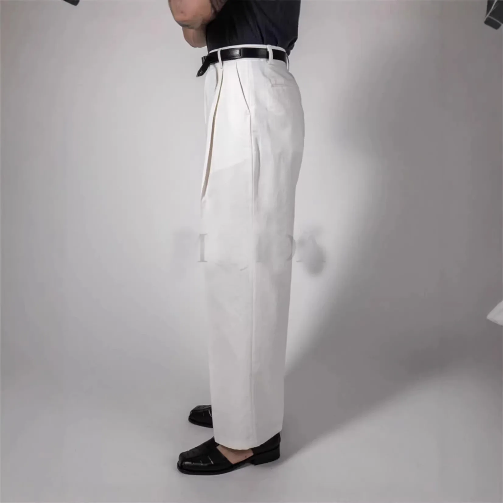 American White Wrinkle-Free Straight Cargo Trousers Men's Business Casual Pants
