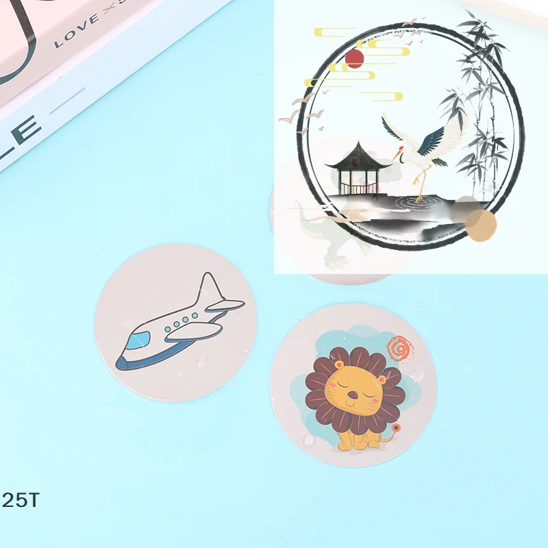 สติกเกอร์เปลี่ยนสีสำหรับห้องน้ำ 1 ชุด สติกเกอร์เทอร์โมโครมิกสำหรับห้องน้ำ สติกเกอร์ฝึกการขับถ่ายสำหรับเด็ก กันน้ำ เปลี่ยนสีได้