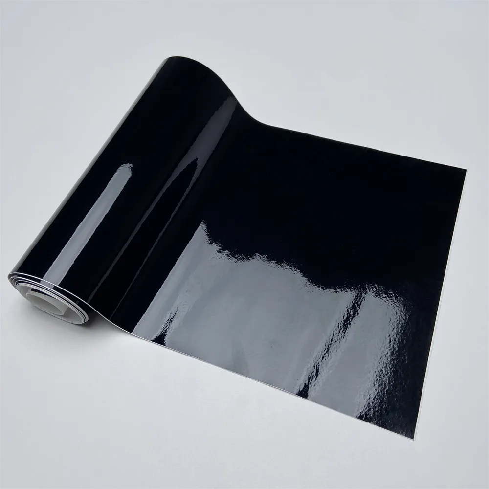 Black Glossy Car Sun Visor Strip Front Windshield Sunshade Strip Fly Eye Stickers Window Film