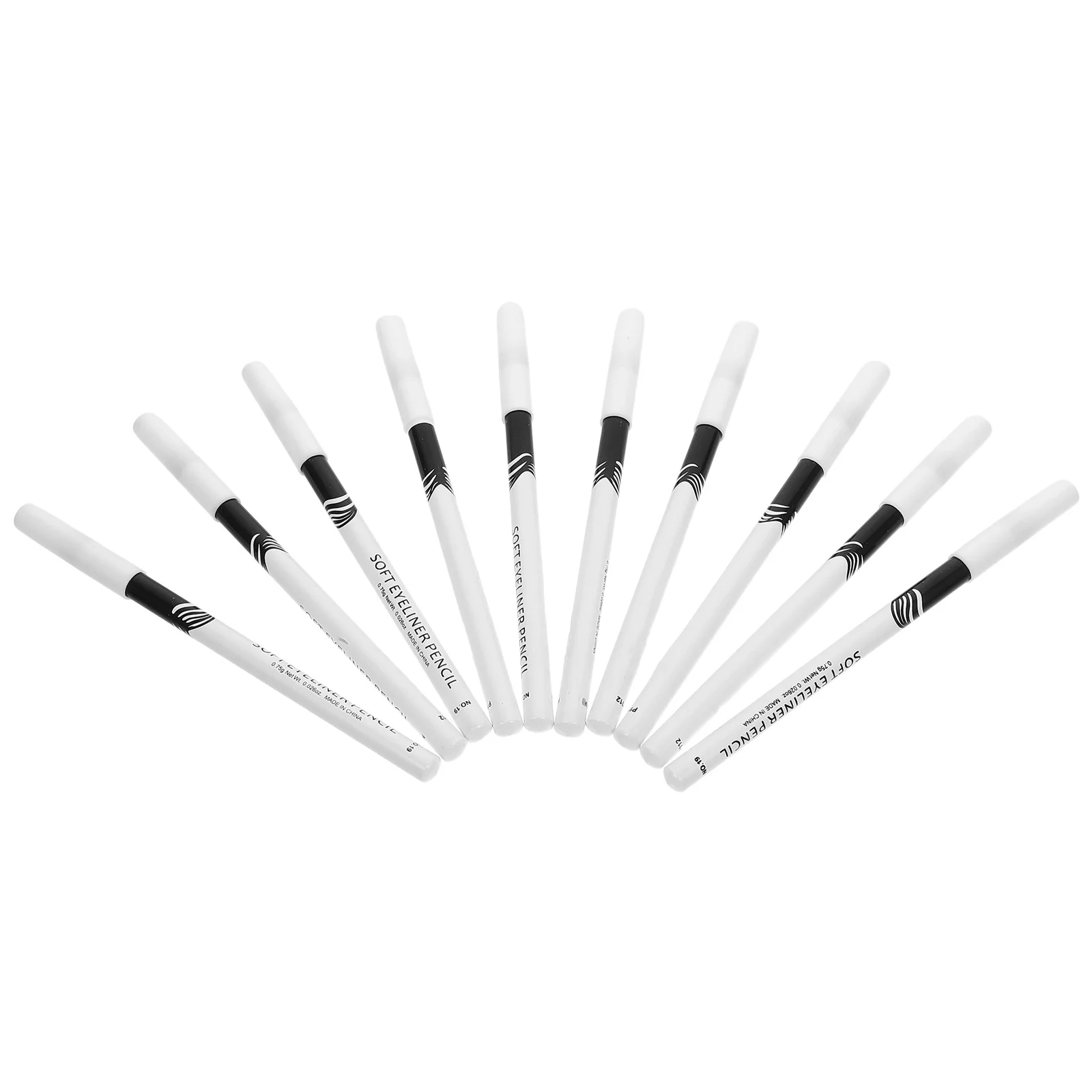 

10Pcs Eye Liner Pencils Set with Highlight Effect Natural Finish Safe Material Portable Design Ideal for Everyday Makeup and