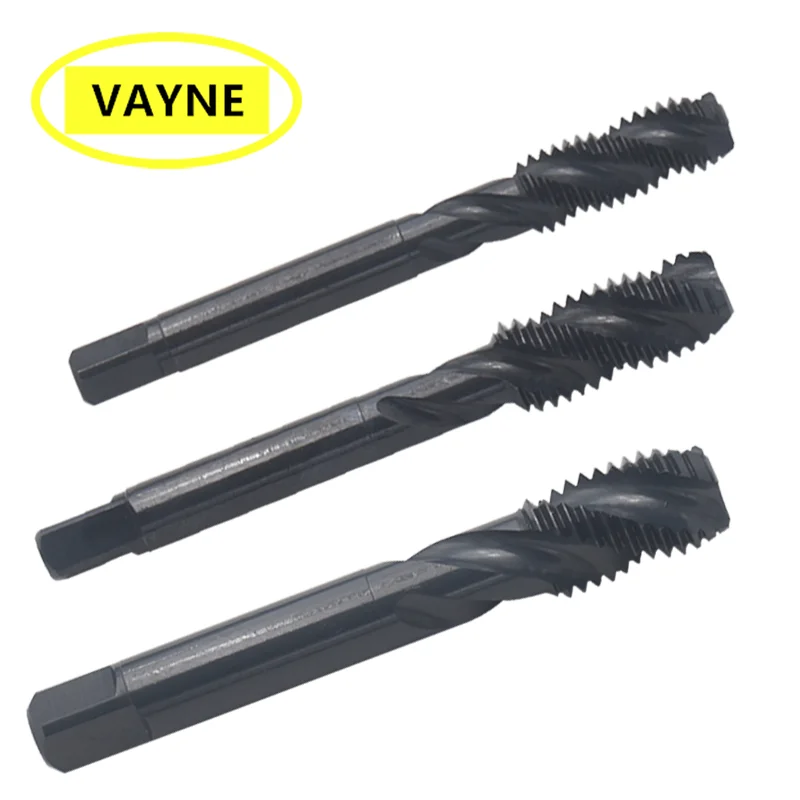 VAYNE HSSE メートルスパイラル溝付きタップ酸化コーティング付き M7M8M9M10X1.5M11M12M14M16M20M22M24 X1.75 マシン細目ねじタップ