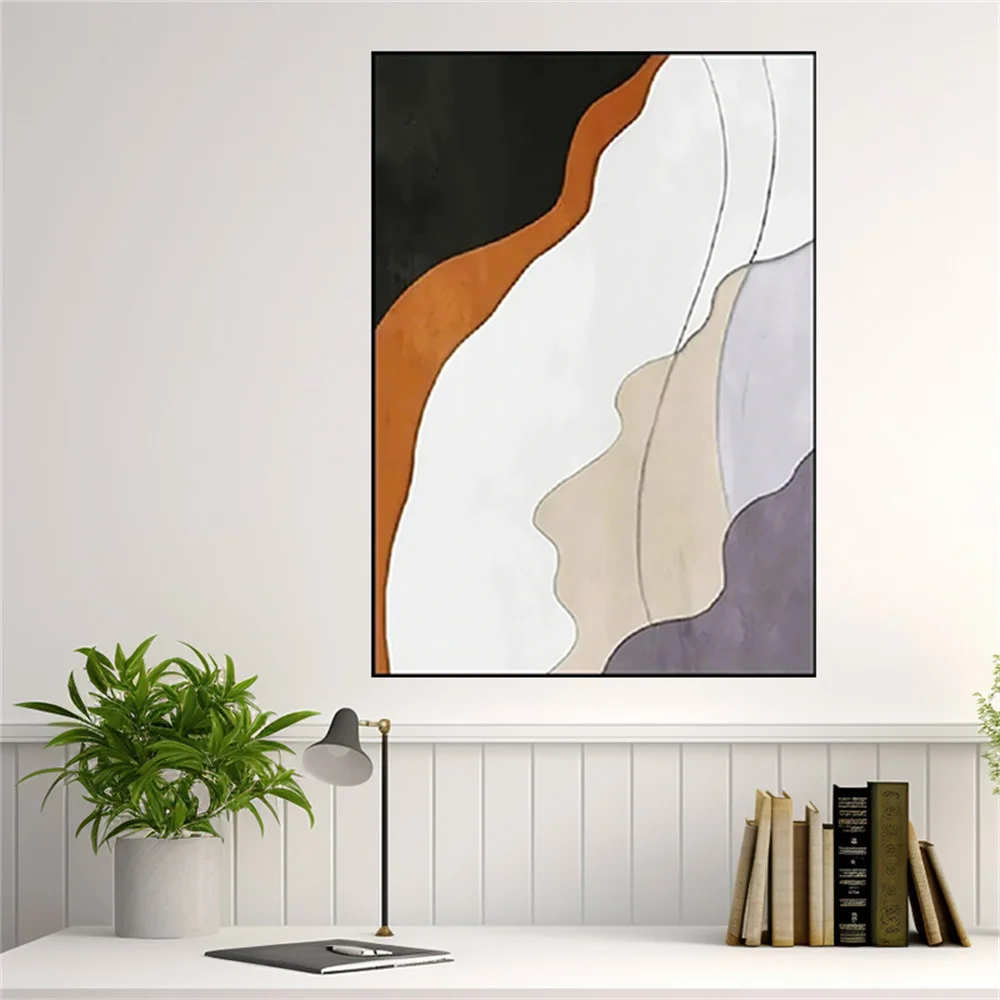

Abstract Flower Oil Painting On Canvas 100% Handmade Modern Large Wall Art Picture For Living Room Bedroom Decoration Bright
