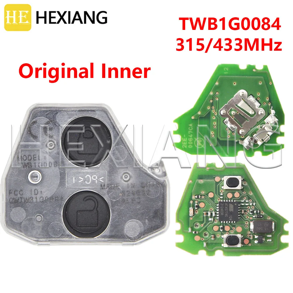 

HE 315/433MHz TWB1G0084 Original Inner Core Car Remote Key For Toyota AVANZA Wigo Grand For Daihatsu Xenia Alza Myvi Axia