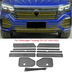Car Insect Screening Mesh Front Grille Insert Net Styling Stainless Steel For Volkswagen Touareg CR 2019-2023Protect Accessories