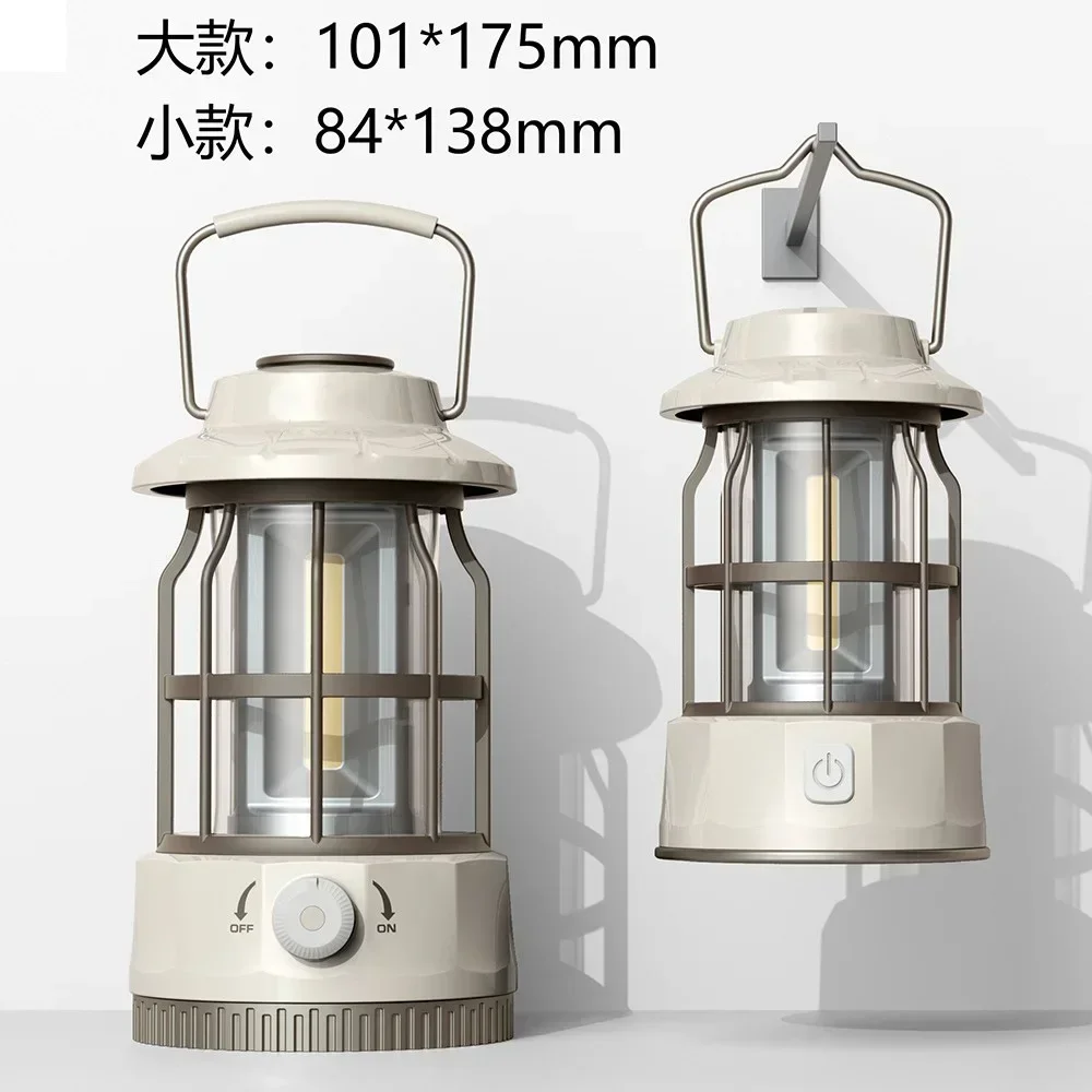 Nieuwe Kampeerlamp Buiten Kampeerlicht Tent Licht Draagbaar Paard Cadeau Ningbo Retro Oplaadkamp