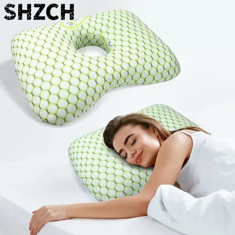 Single Hole Ear  Ear Pillow Elderly Ear Protection Hole Pillow Adult Beauty Salon Pillow