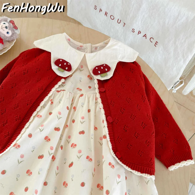 

Girls' Dress Autumn Fashionable Baby Princess Dress First Birthday Dress Children's Dress Set Autumn
