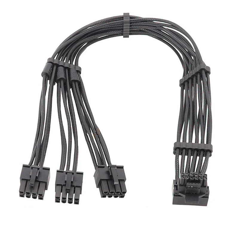 2x8PIN 3X8PIN 4X8PIN to 16Pin Graphics Card Cable 16AWG CPU 8-Pin Male PCI-E 5.0 12VHPWR New Embossed Cable Modular Cable