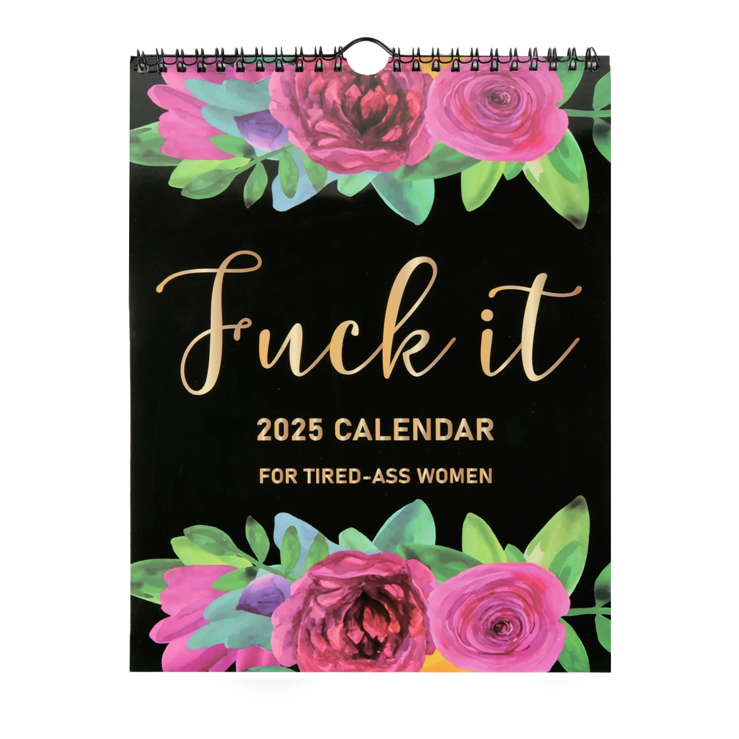 2025 Wall Hanging Calendar For Tired-Ass Women Paper Funny 12 Months Of Cuss Word Sayings Wall Calendar Unique New Year Gifts