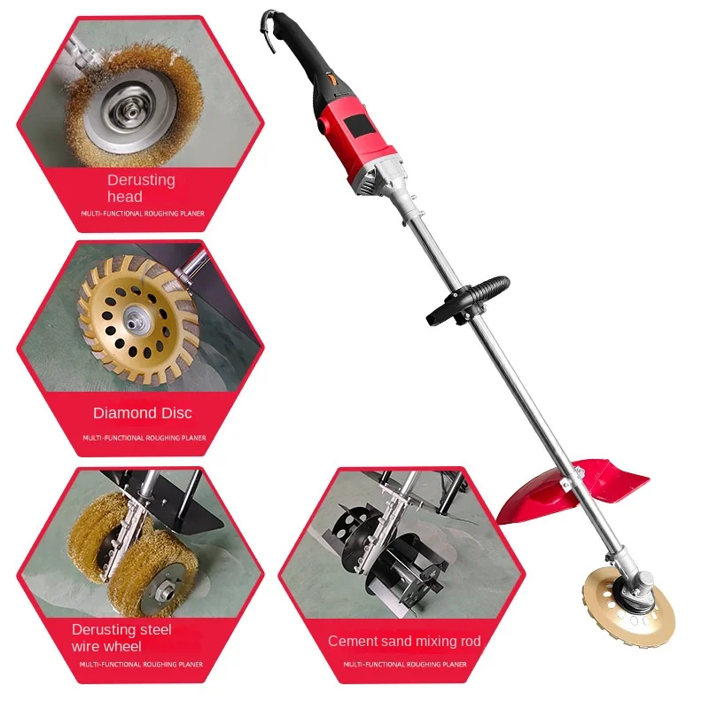 Automatic Electric Concrete Cement Wall Paint Floor Polishing Machine Cross-Border Rust Grinding Motor for Walls Floors