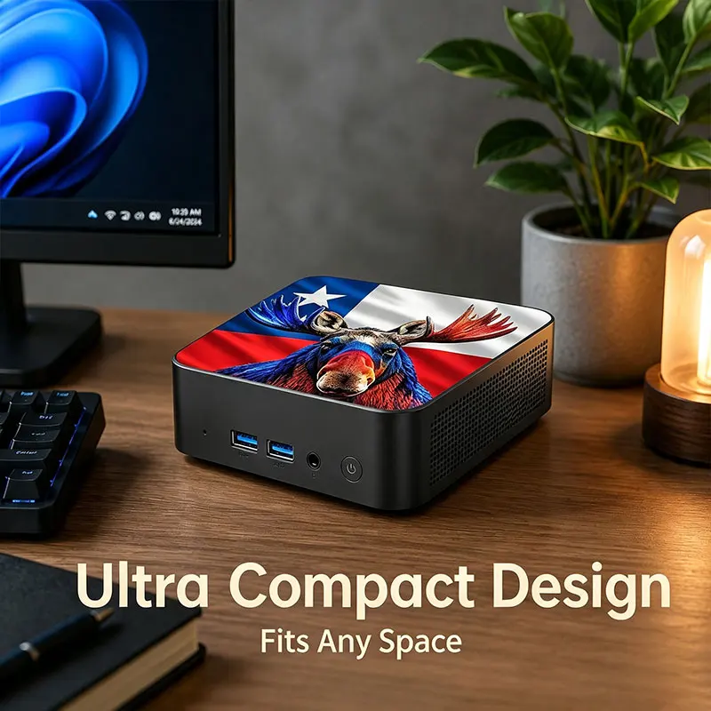 New 2026 Mexico Brazil Flag HighPerformance Intel Core N95 16GB RAM 2TB SSD WiFi6 BT5.2 Compact Mini PC for Gaming Office view 6