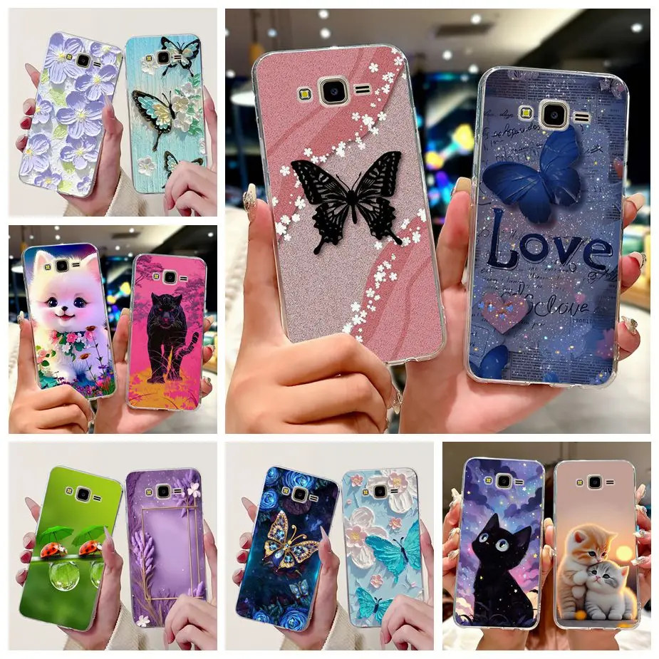 For Samsung Galaxy J7 Core Case J7Neo J7 Nxt SM-J701F Luxury Painted Cover Soft Slim Phone Case For Samsung J7 2015 J700F Fundas