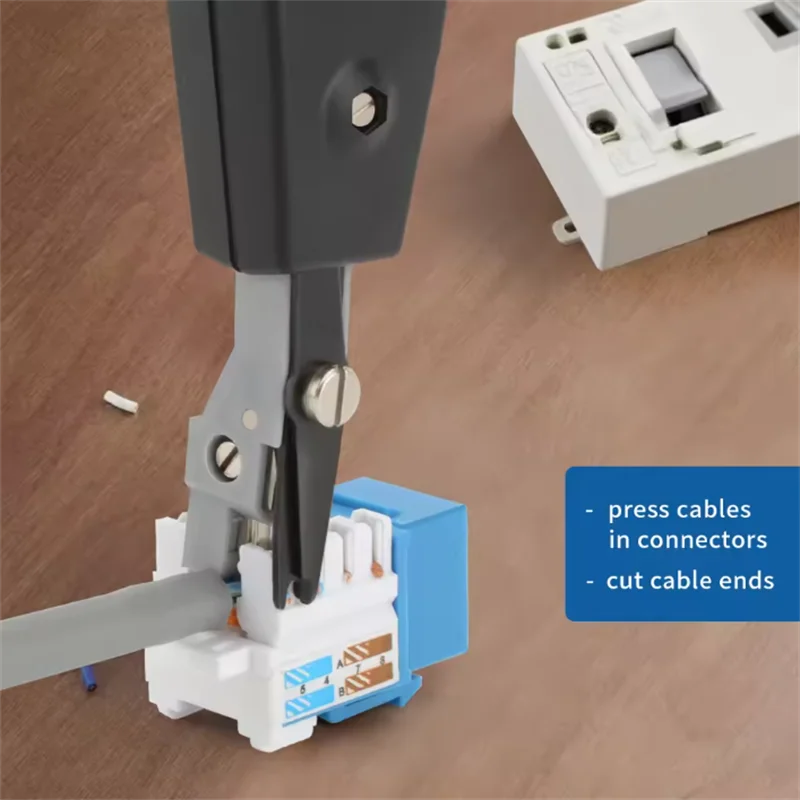 AOKIN أداة لكمة أسفل 110 سلك القاطع سكين الاتصالات كماشة ل Rj45 كيستون جاك شبكة كابل وحدة الهاتف لوحة التوصيلات