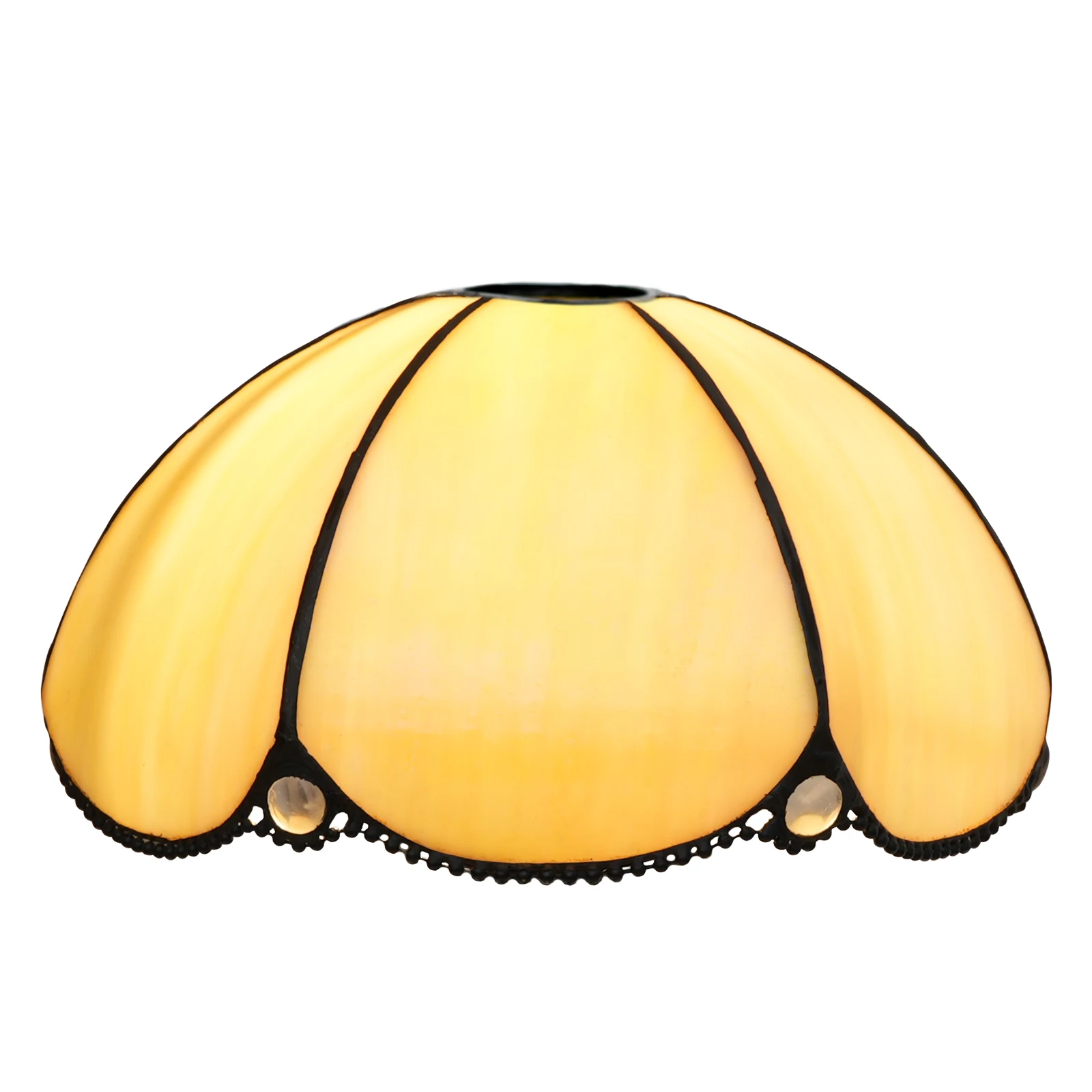 

Крышка лампы в стиле ретро, абажур из желтого витража с дизайном перьев, 8 дюймов — идеально подходит для настольных, торшеров и люстр