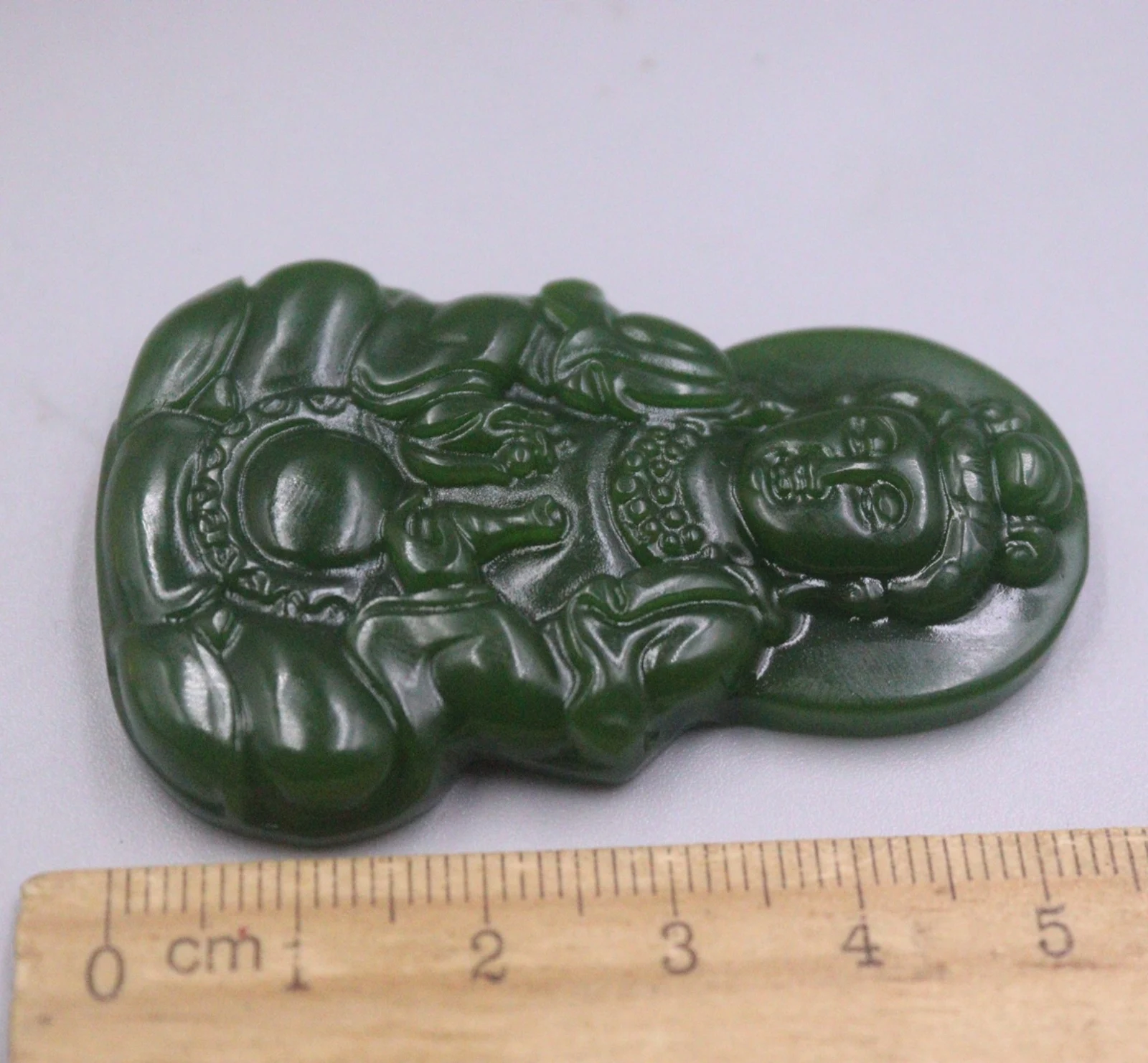 Natural Jade Jasper Lucky Men Women Gift Bless Buddha Guanyin Pendant